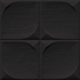 Sindhi Negro 13x13 - plastický / 3d obklad lesk, černá barva
